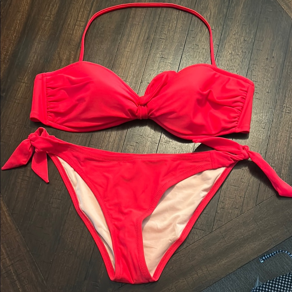J. Crew Red Bikini Set